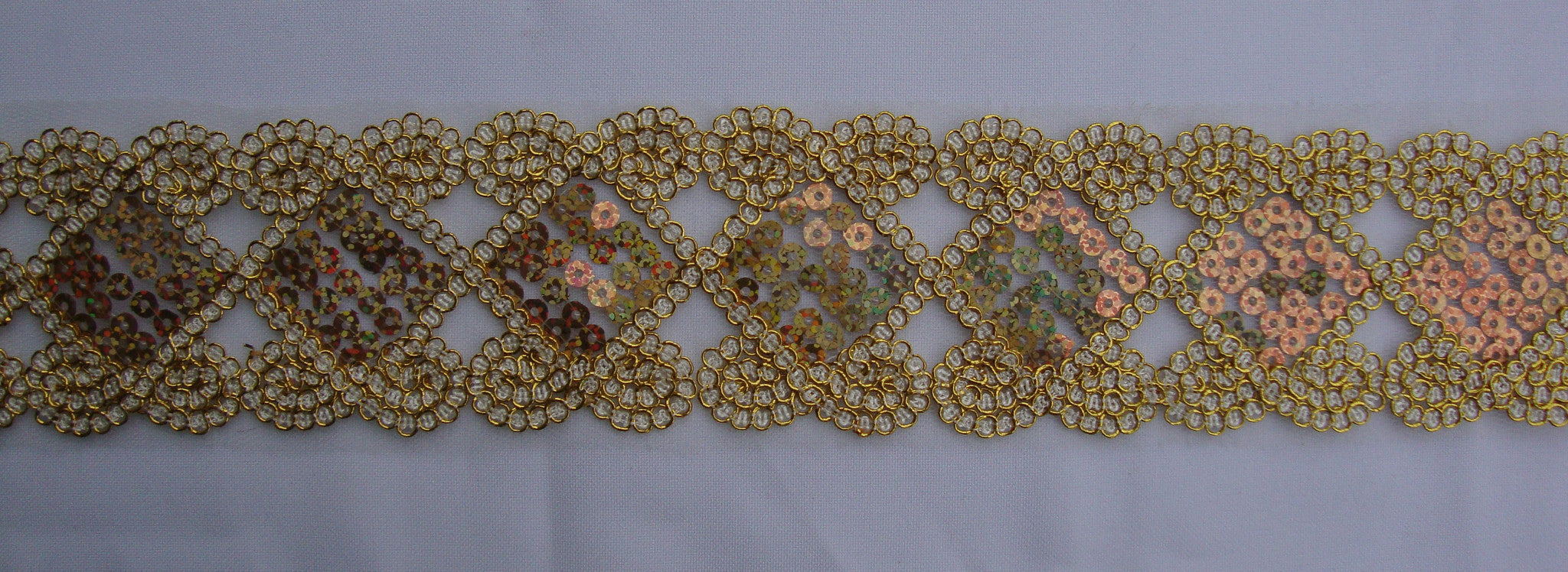 Gold Lace Trimming ( Sold as a 2 yard piece)
