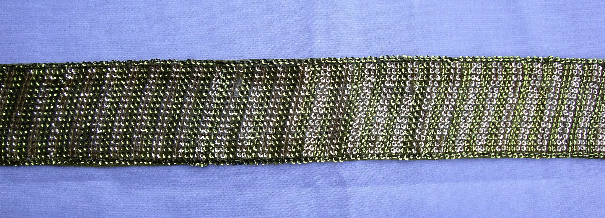 Lime Green Trimming with Sequins (Sold as a 3 yard piece)