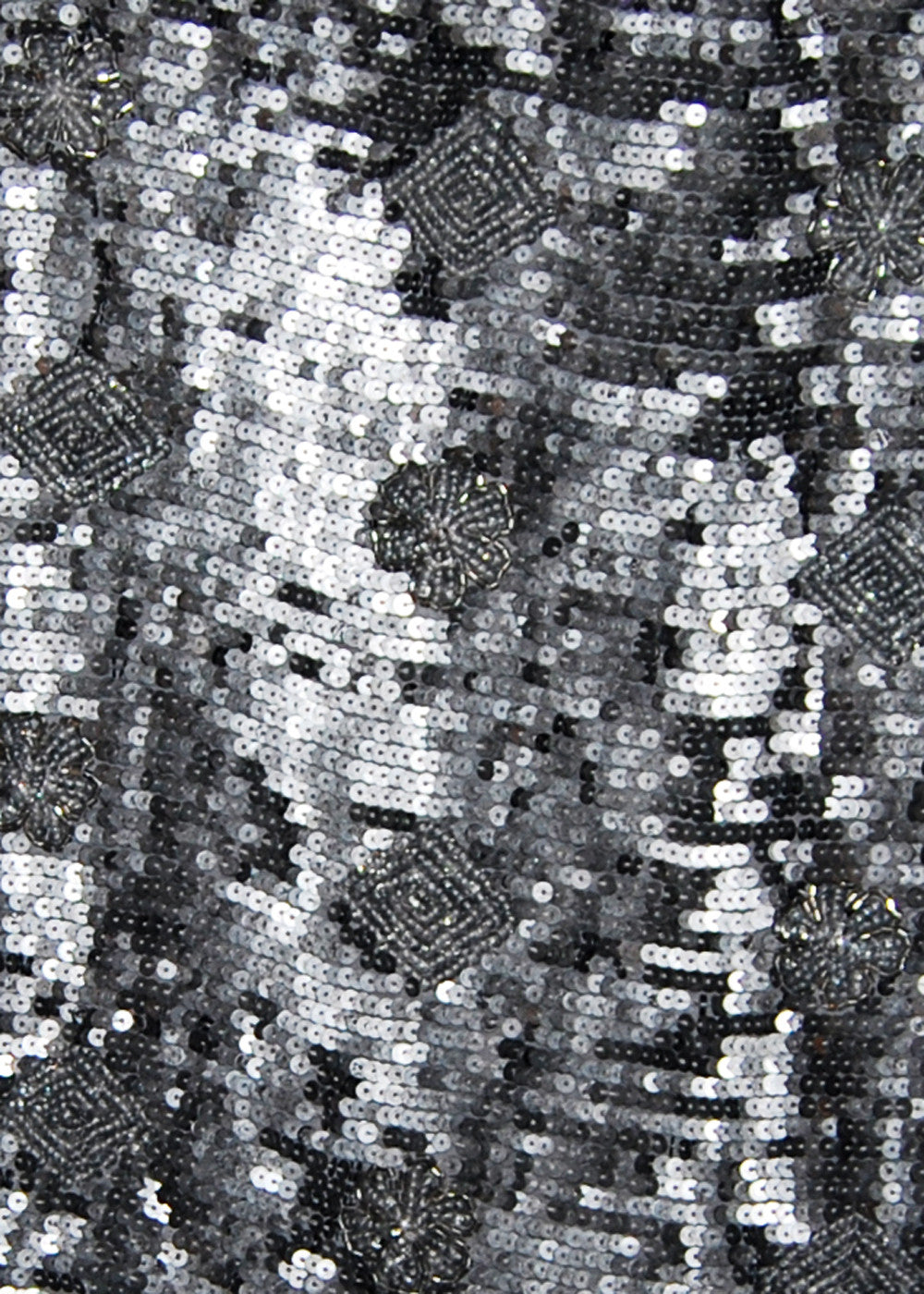 Silver Sequined Fabric (Sold as a 2.5 yard piece)