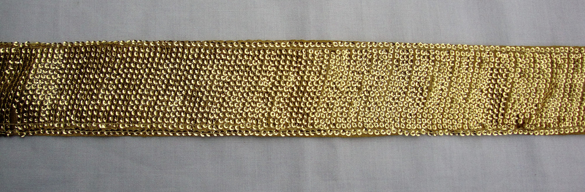 Gold Trimming with sequins (Sold as a 3 yard piece)