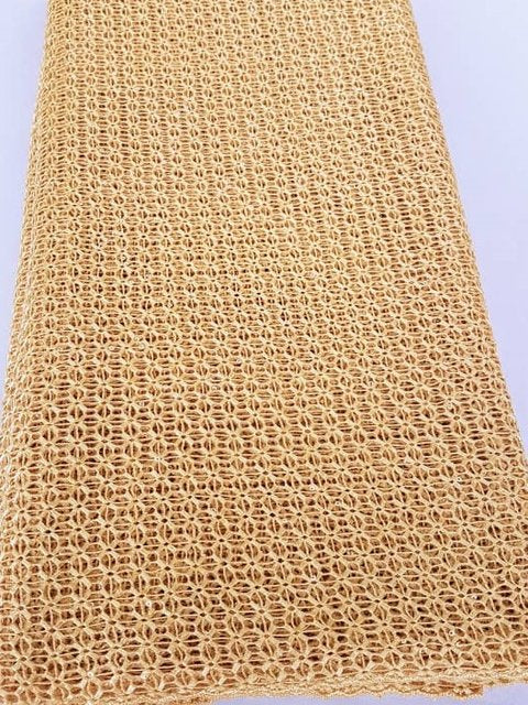 Gold Mesh Fabric (Sold as a 5 yard piece)