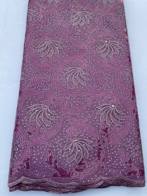 Onion Sequined Swiss Lace (Sold as a 5 yard piece)