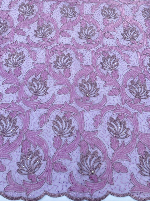 Onion Sequined Swiss Lace (Sold as a 5 yard piece)